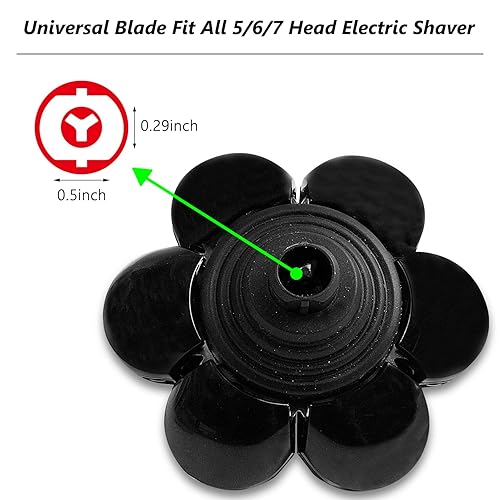 Miniatura 2 de Cuchilla de repuesto para cortador de barba de 7 cabezales, afeitadora eléctrica de 7 cabezales, cuchillas de repuesto para afeitadora de cabeza
