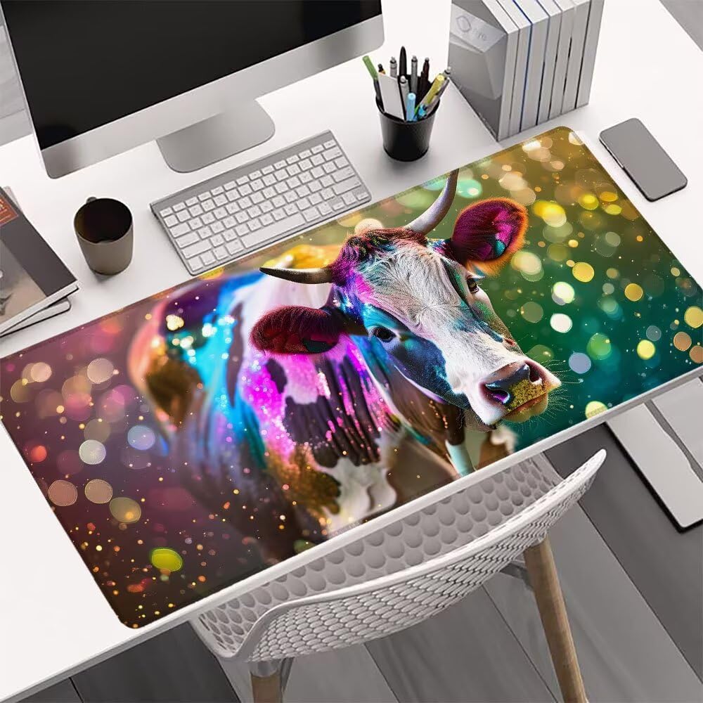 Podkładka pod mysz, 1200 x 600 x 3 mm, gamingowa podkładka pod mysz, XXL, duża podkładka na biurko, fantazyjna, wodoszczelna, antypoślizgowa, gumowa podstawa, szyte krawędzie, poprawia precyzję i
