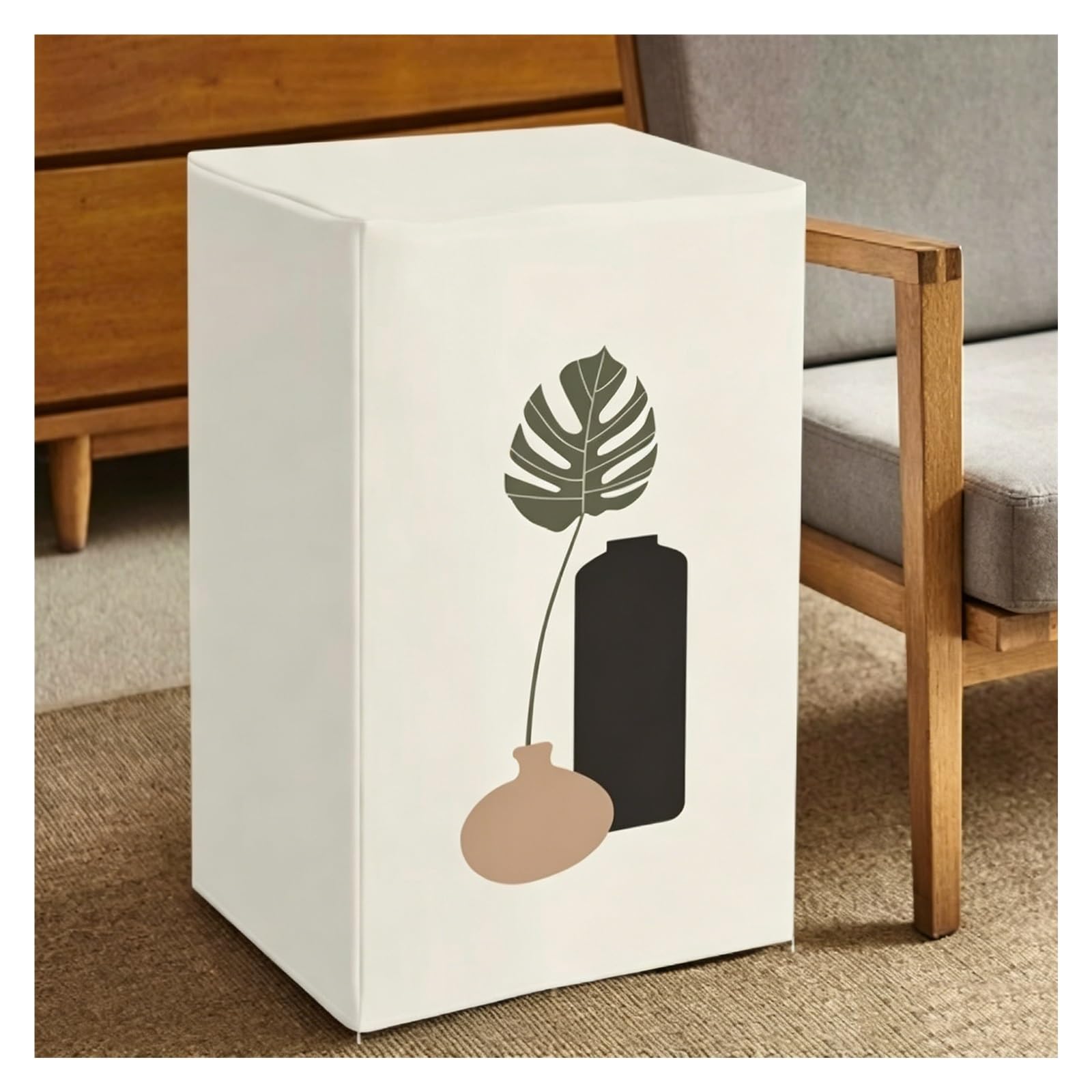 CHZDPP Custom Safe Covers Disguise for Bedroom/Study/RV, Full-Coverage Wine Refrigerator Cover with Front Opening, Washable Security Safe Cover(A,45x35x60cm/18x14x24in)