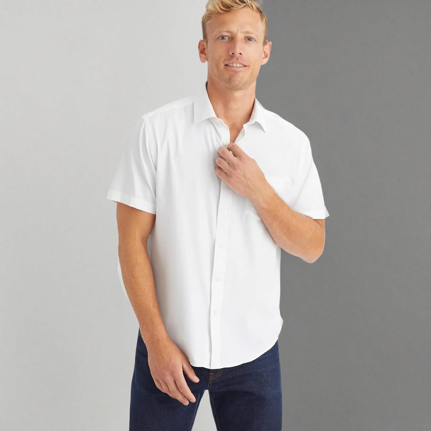 UNTUCKit Gironde Wrinkle Free Performance Short Sleeve Button Down Shirt - Image 8