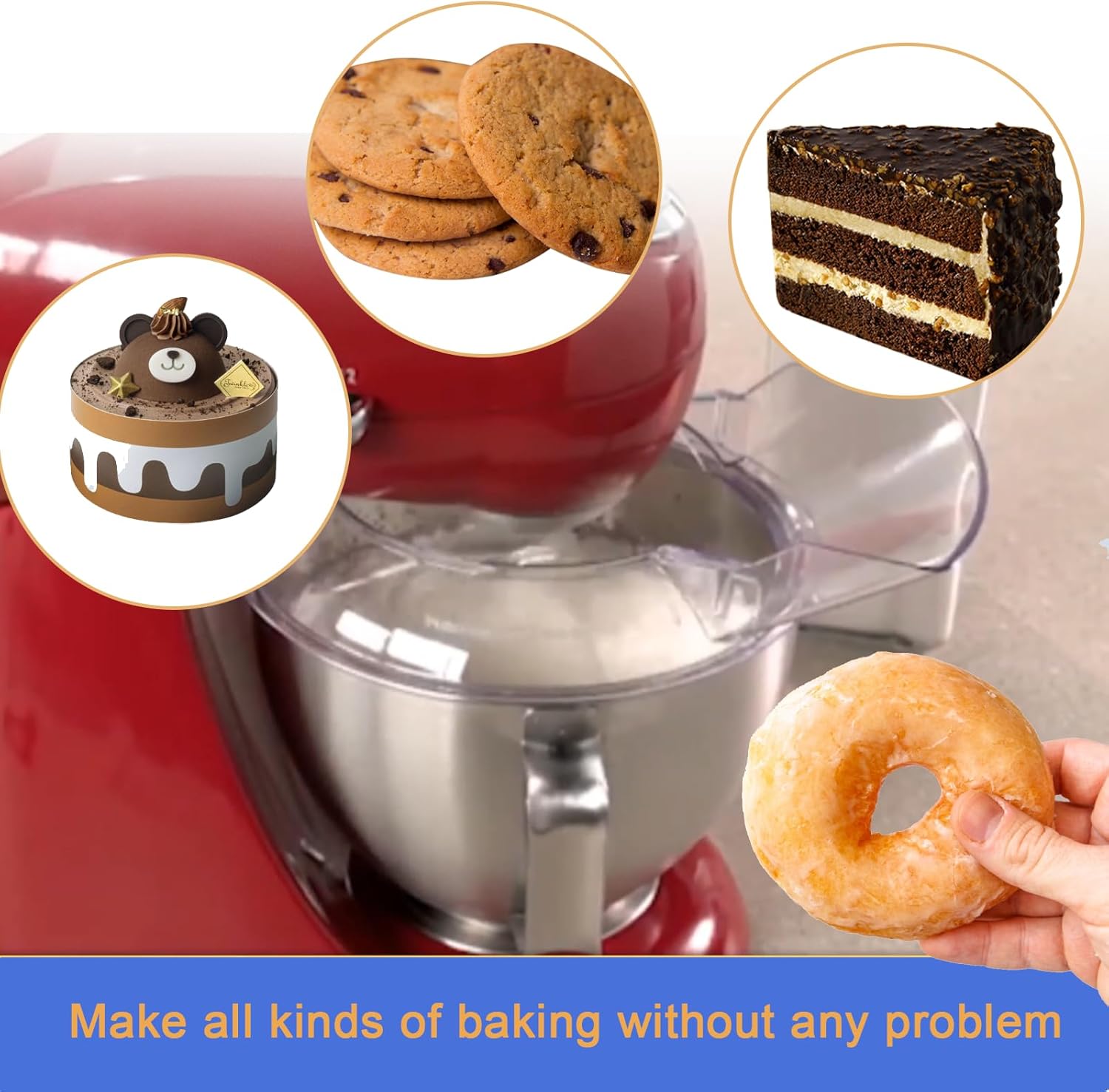 63227 Stainless Steel Egg and Milk Mixer Compatible With The Eclectrics All-Metal Stand Mixer Fits For Hamilton Beach Wire Whisk Hamilton Beach Mixer Accessory Replacement Flour Cake Balloon Mixer