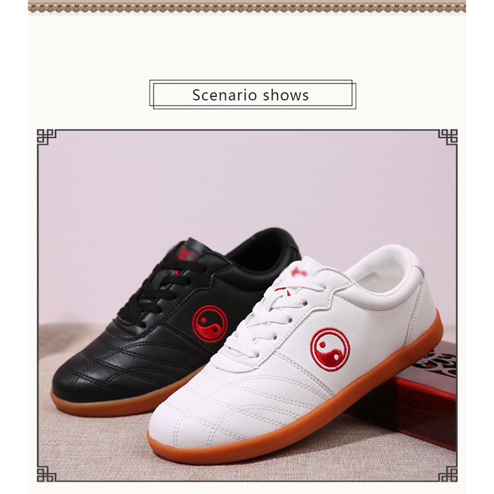 Zapatos de Tai Chi,Karate Kung Fu Tai Chi Zapatos,Unisex Taekwondo Boxeo Kung Fu Tai Chi Deporte Zapatos de Gimnasia,Antideslizante y cómodo Zapatillas de Entrenamiento,para NiñOs Adultos