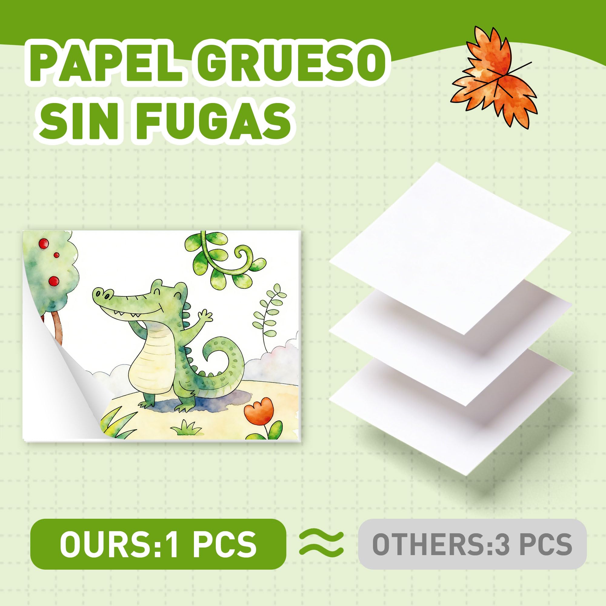 YPLUS Libro de Pintura con Agua para Niños 3-6 Años, Libro para Colorear Reutilizable con 8 Colores y Pincel de Agua, Juguete Creativo y Educativo, Regalo Infantil, Tema Animales