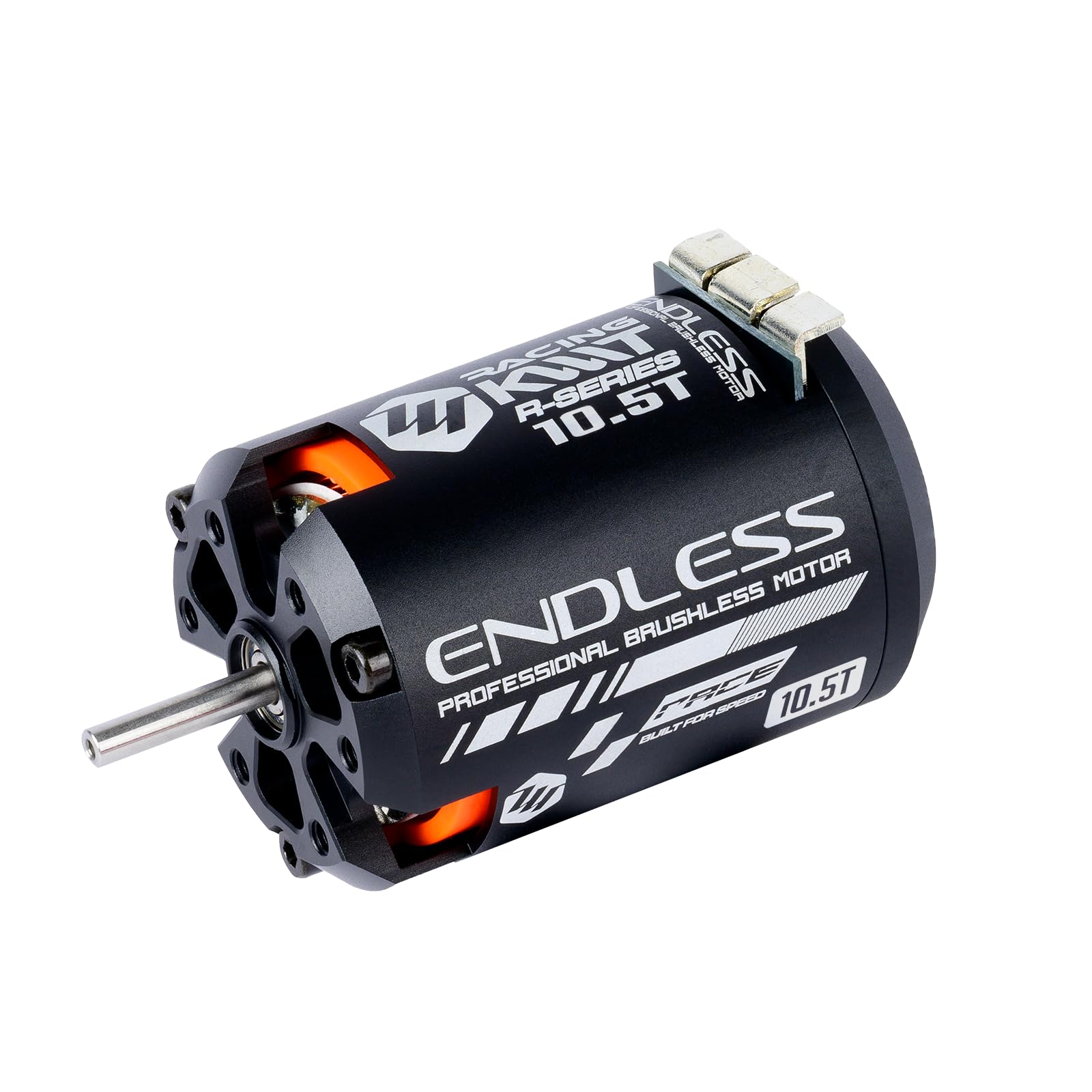 KWT Motor sin escobillas sin fin, motor RC de alto par y alta eficiencia, resistente al calor, diseño ligero, compatible con coches de carreras RC 1/10 en carretera/todoterreno (10.5T)