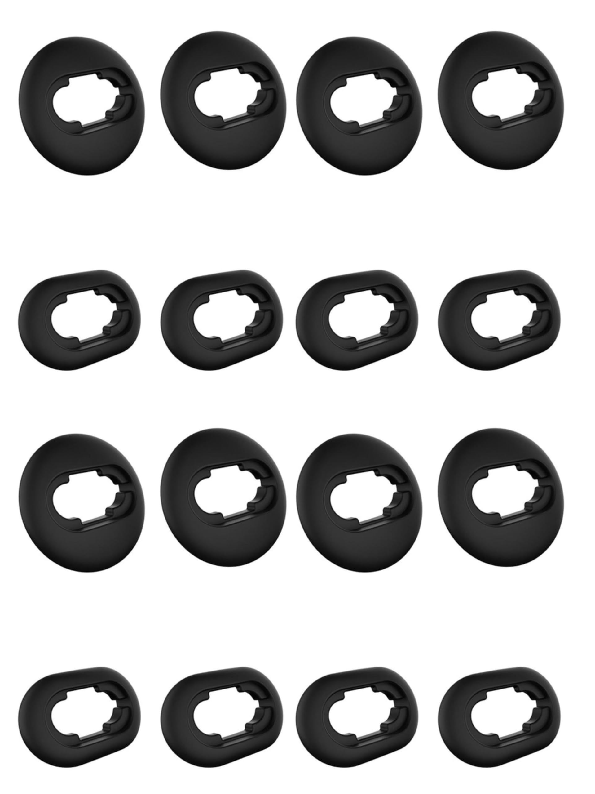 Ear Tips for Samsung Galaxy Buds Live 2020(DSM-R180) Earbuds Accessories,Soft Silicone Anti-Slip Ear Adapter Sets Replacement-8 Pairs(Black)