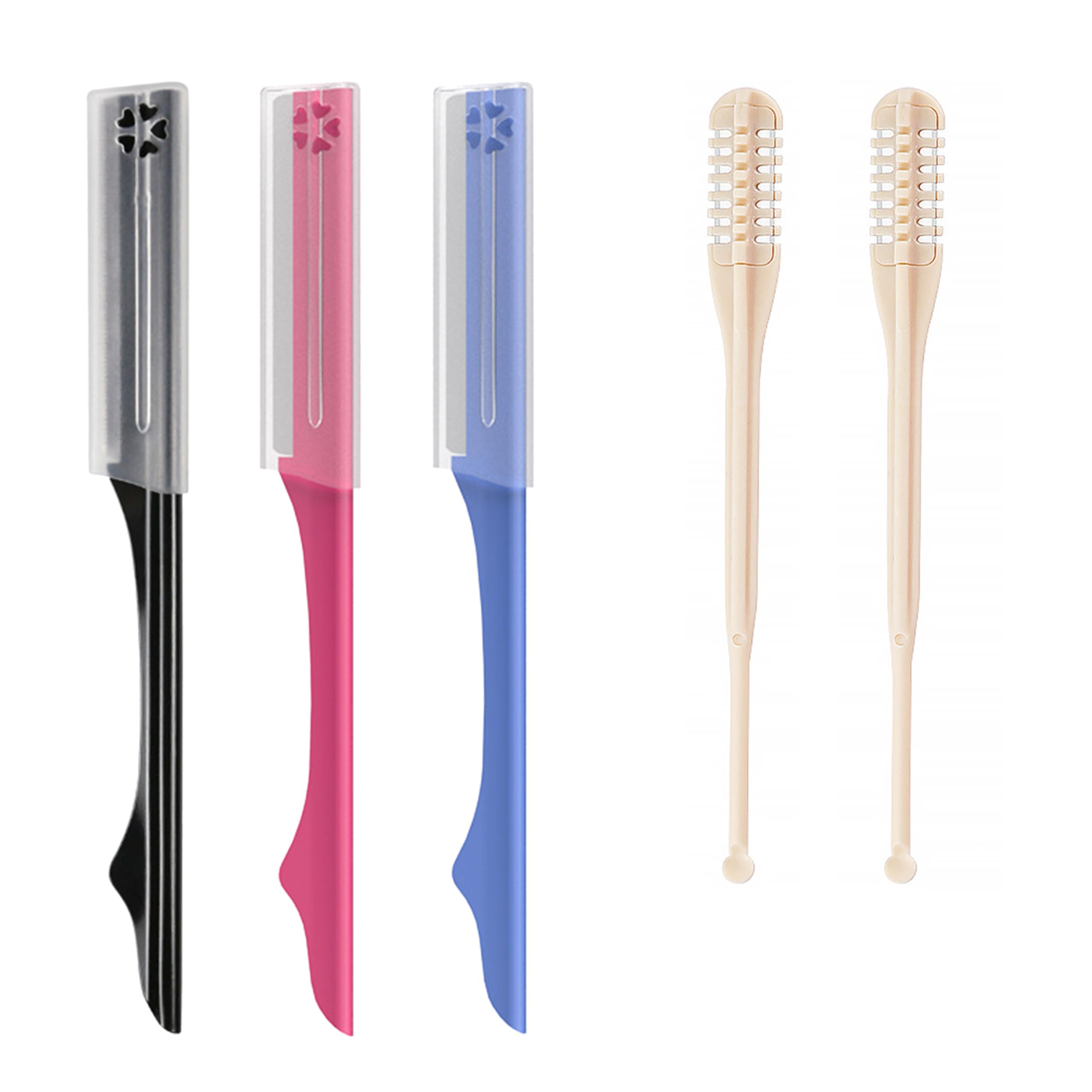 Metallic Facial Razors Kit for Women & Men