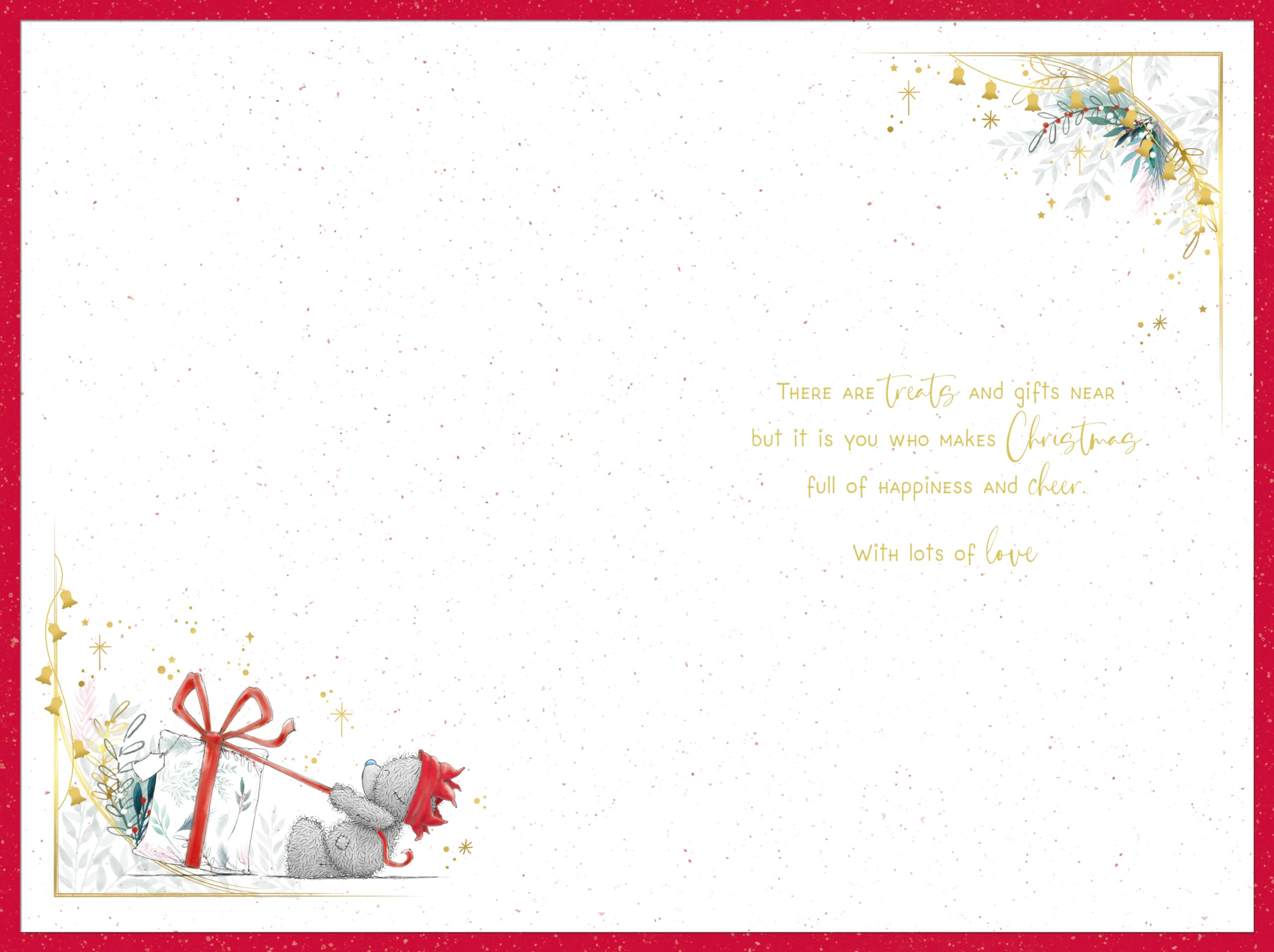 Me To You Tatty Teddy Christmas Card To A Brilliant Son 6x9ins - Official Collection