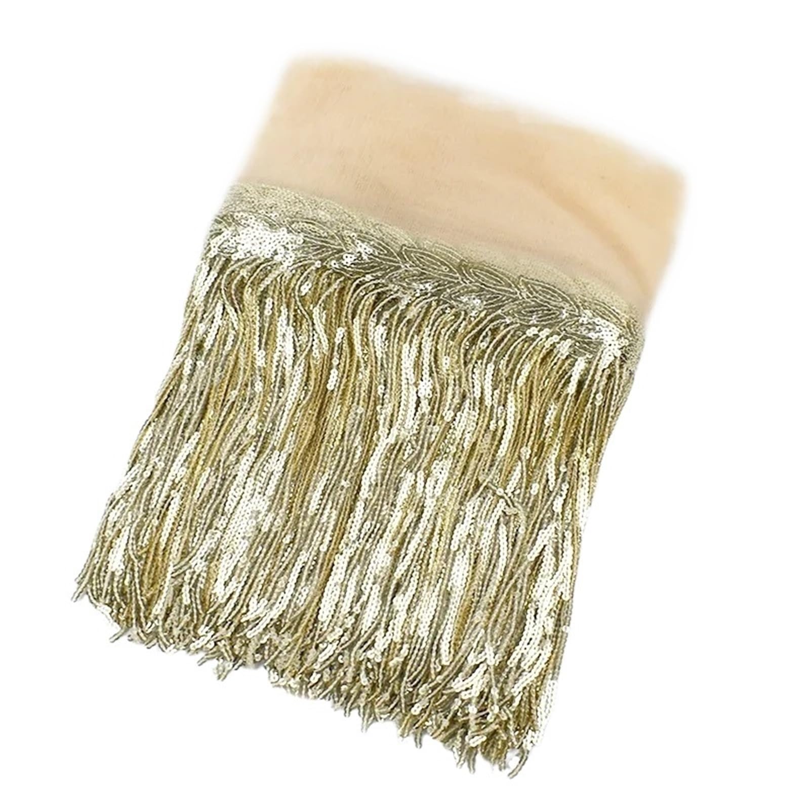 Tassel Fringe Trim 18cm Sequin Fringe Trim Tassel Glitter Lace Fringes For Dance Clothes Dresses Decorative DIY Sewing Accessories(Color9,1Yard)