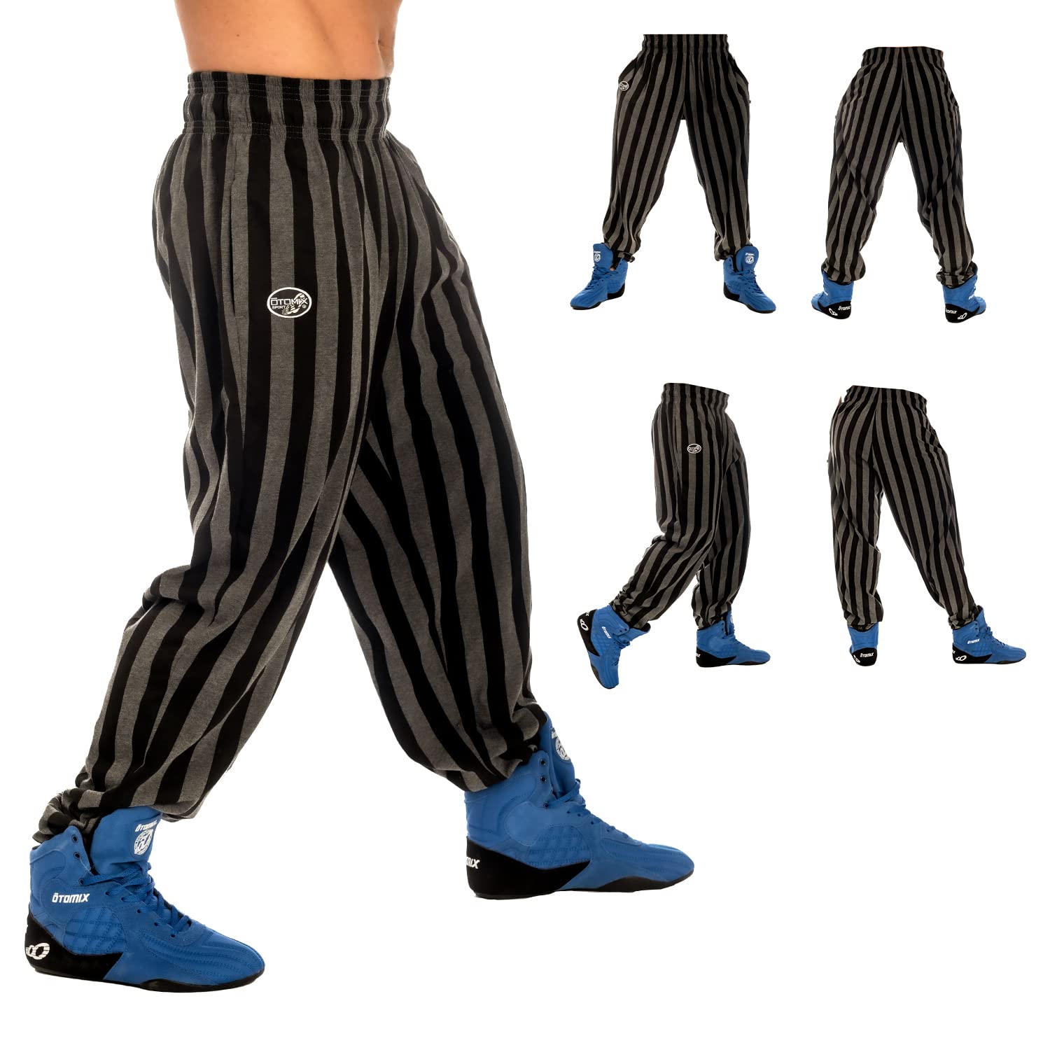 Otomix Herrenmode, voll geschnitten, elastisch, für Bodybuilding, Gewichtheben, Training, Yoga, Sport, Fitnessstudio, Workout und Freizeitkleidung, Trendige Jogger und Verschiedene Größen