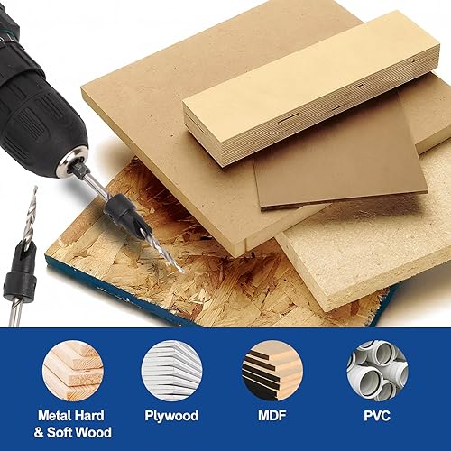 Vista 16 de COMOWARE - Juego de brocas avellanadas