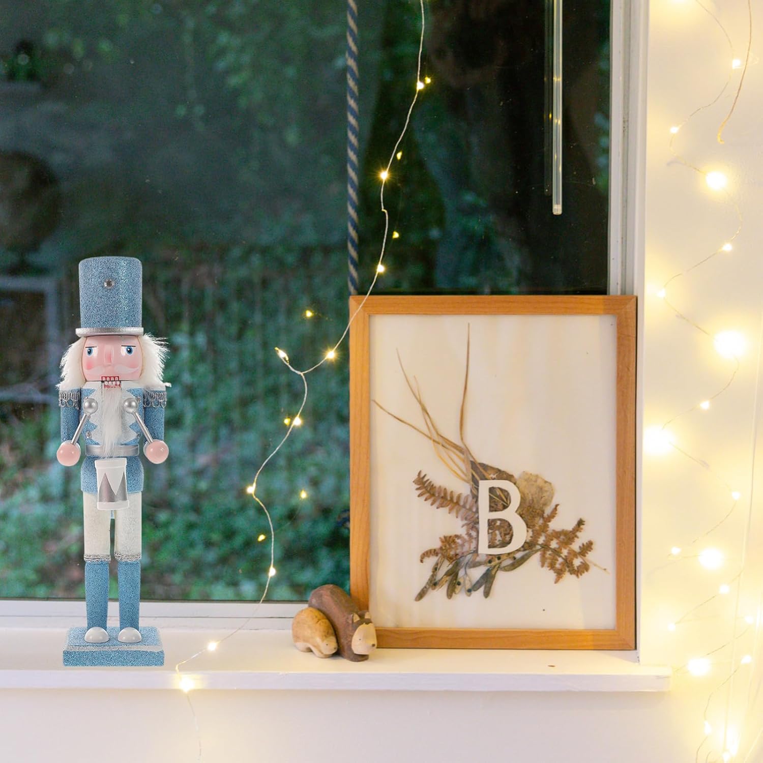 Veemoon Christmas Decorations Wooden Nutcracker Figure Christmas Nutcracker Decoration Soldier Nutcracker Festive Holiday