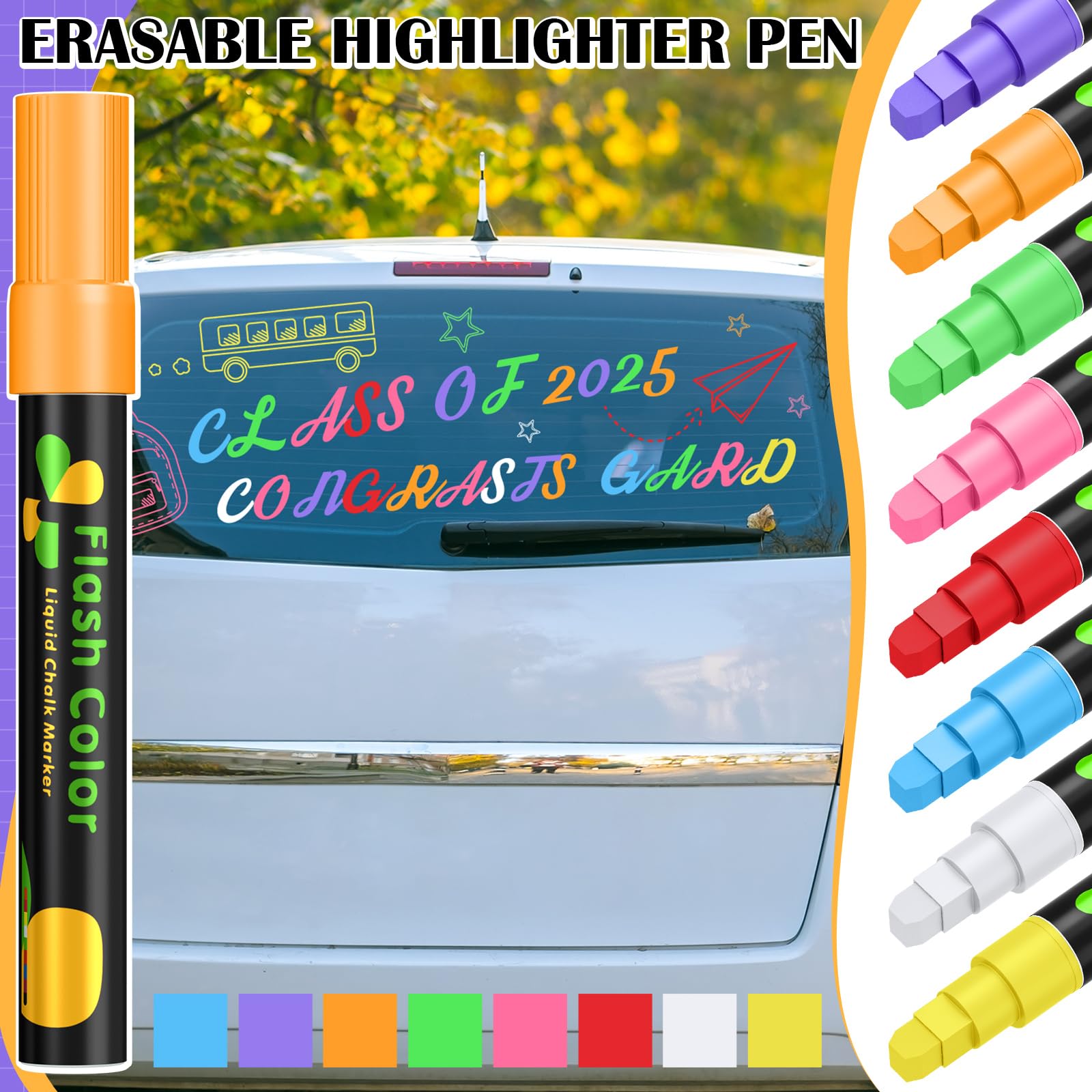 Pcs Graduation Car Decorations Window Markers
