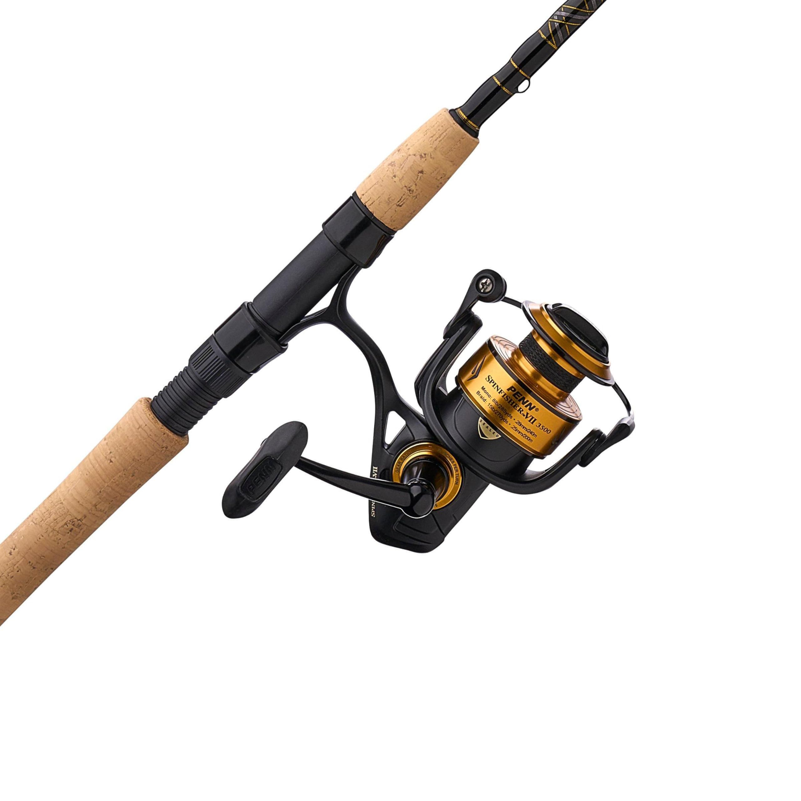 View 1 of *** BROKEN TIP ***PENN 7' Spinfisher VII Spinning Fishing Rod & 3500 Reel Combo, 8-15lb Line Rating, Medium Light Power, IPX5 Sealing, CNC Gear Technology with Brass Main Gear