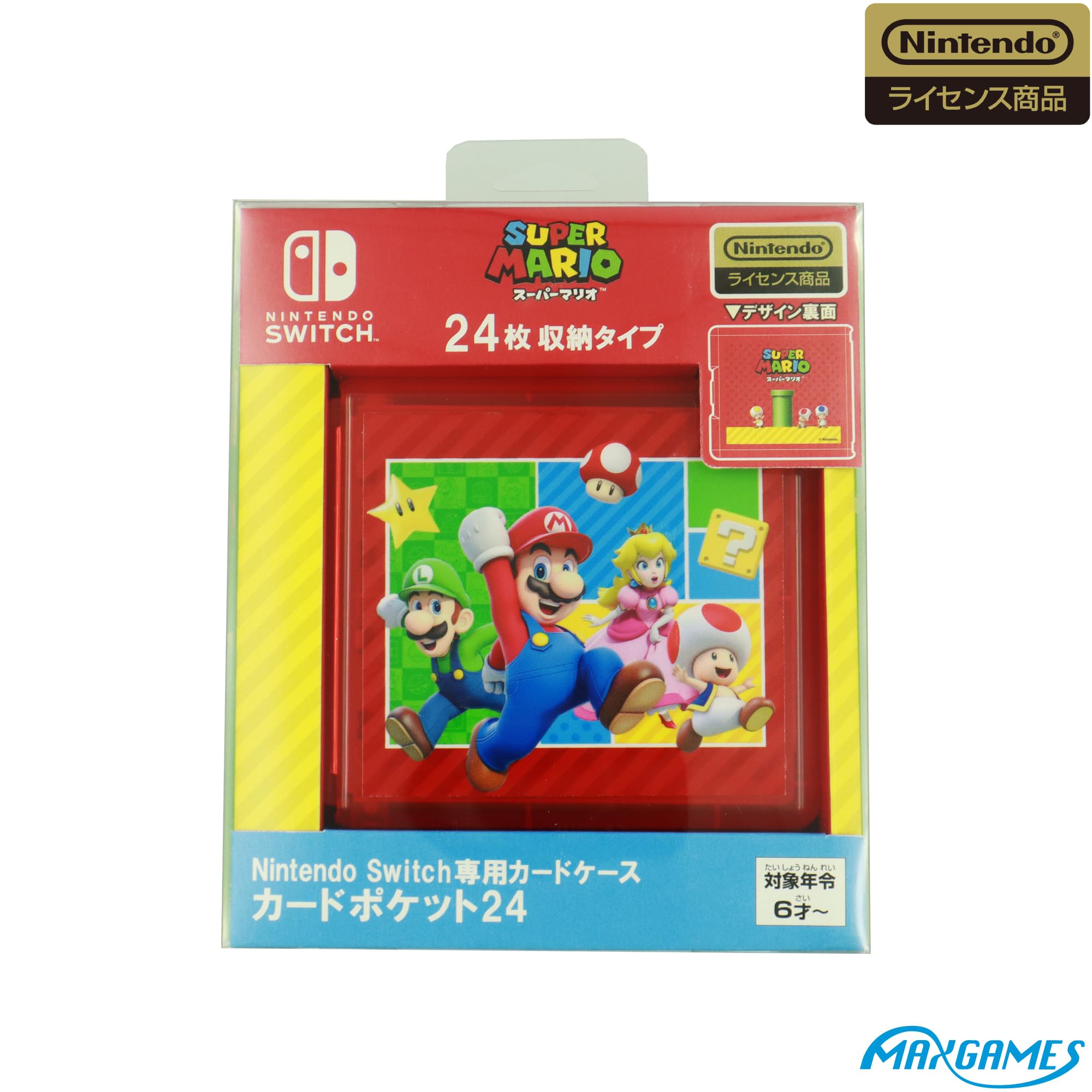 【任天堂ライセンス商品】Nintendo Switch専用カードケース カードポケット24 スーパーマリオ エンジョイver. : Video Games