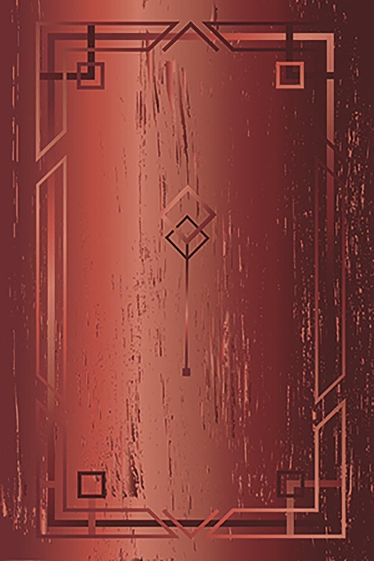 Pelangi Bordo Geometrik Desen Yıkanabilir Kaymaz Taban Leke Tutmaz Modern Salon Halısı Ve Yolluk, Bordo 120 x 200, 135811812020005