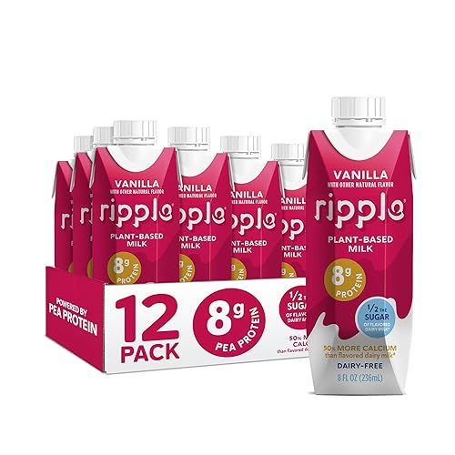 Miniatura 4 de Ripple Leche no láctea de 8 onzas, chocolate (paquete de 12) y leche no láctea Ripple de 8 onzas, vainilla (paquete de 12)  24 cajas en total