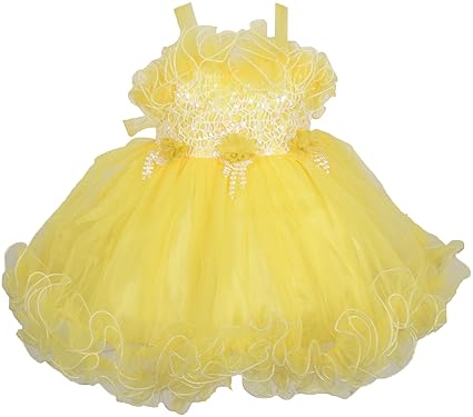 lemon yellow long frocks