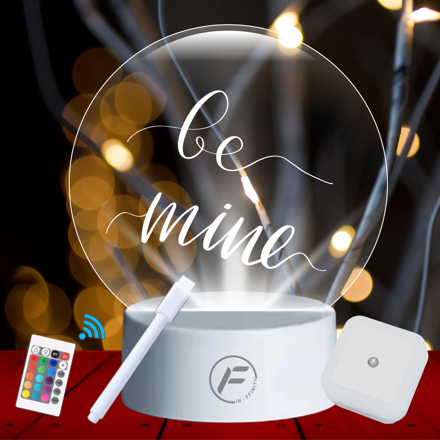 Lamp Table Personalized DIY Message Board Night Light - USB Powered with Erasable Pen and Remote Control - Customizable LED Writing Pad - Unique Present for Office, Room, or Desktop Decoration