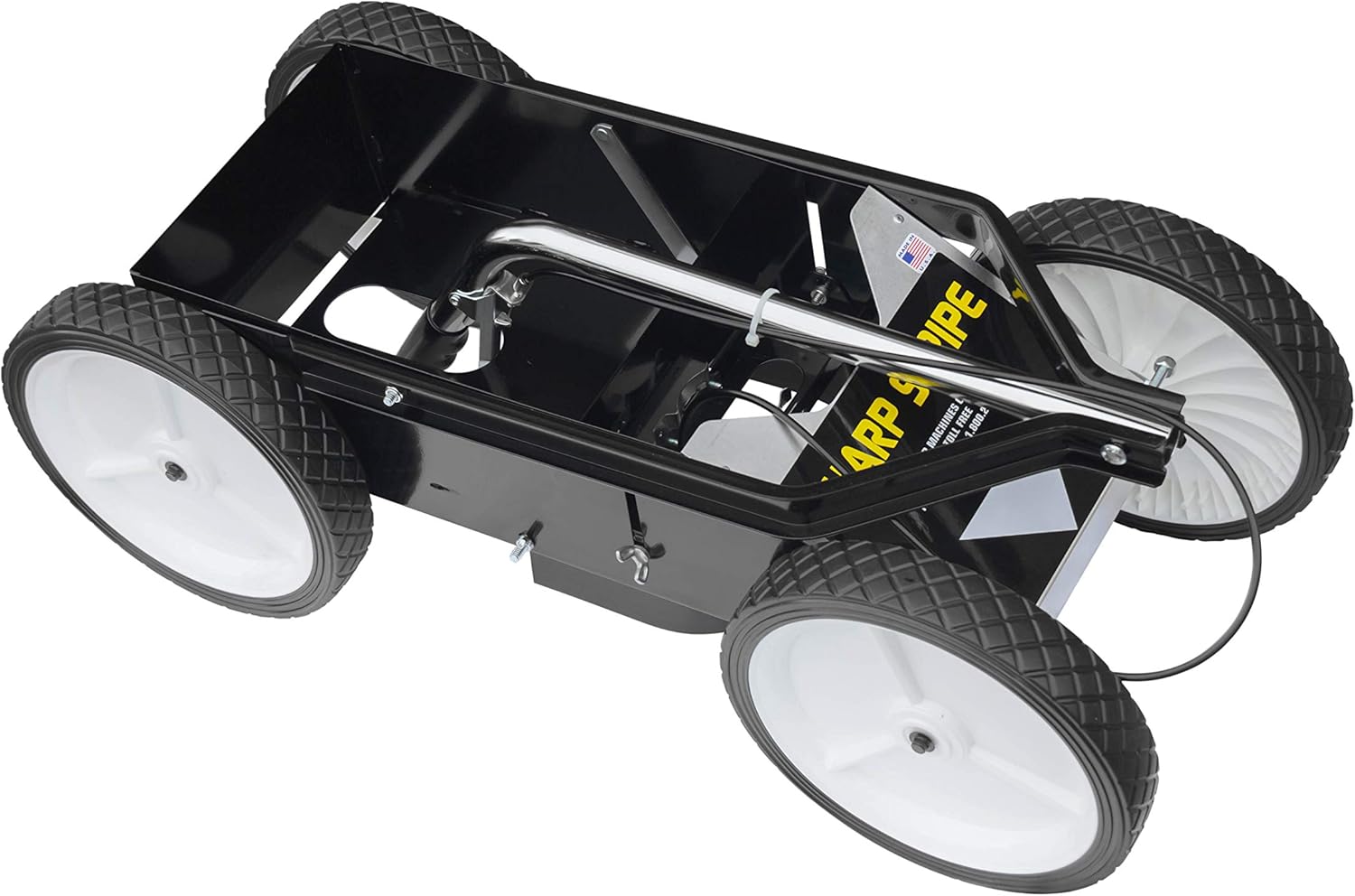 Products at All Terrain aerosol can Striping Machine with Special Easy to roll Wheels with axle BearingsQ