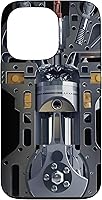 Vista 10 de Mecánico Motor Metal Pistón Cilindros Metal PC Case para iPhone 17