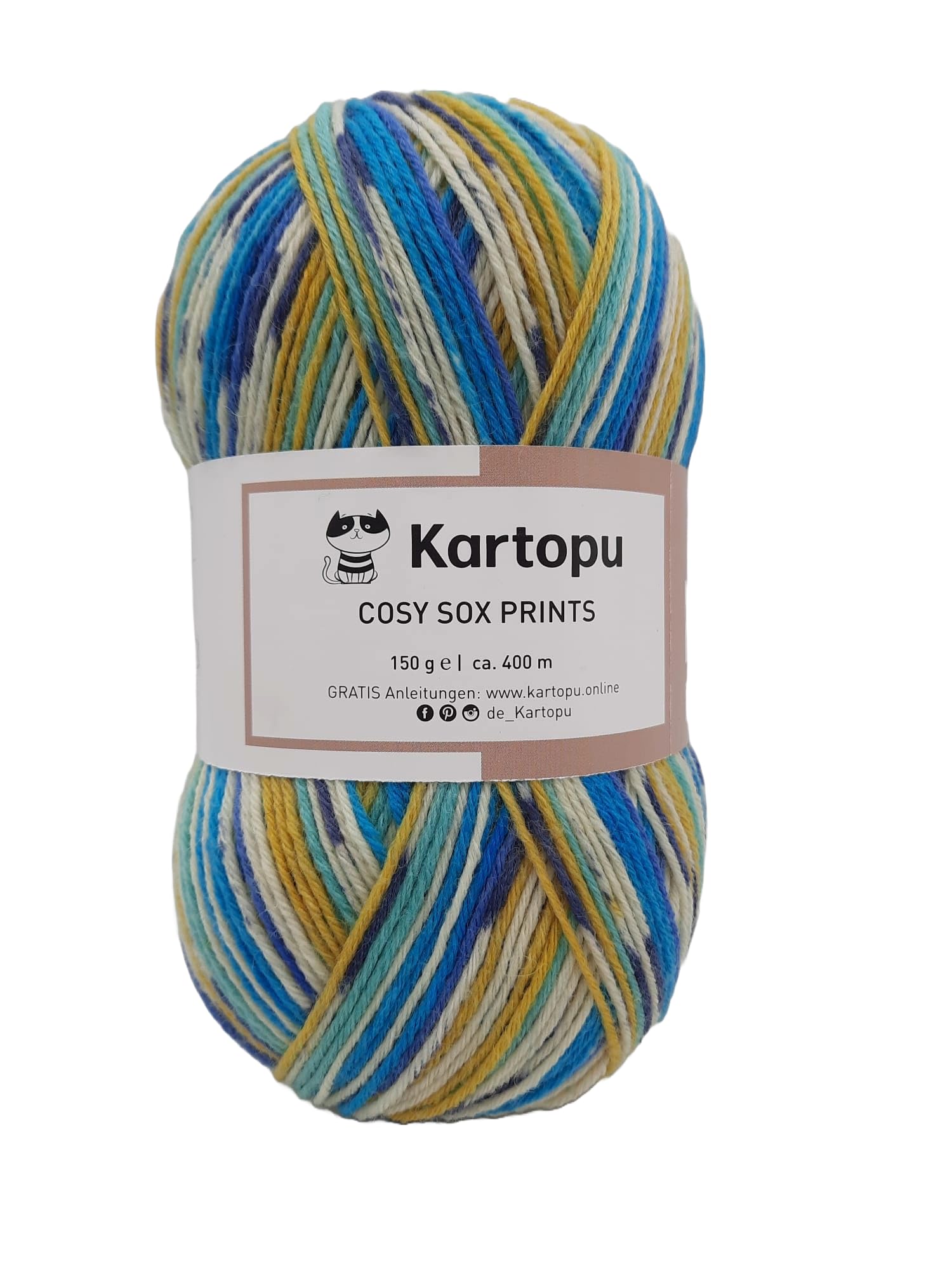 Sockenwolle Strumpfwolle 6fädig Sockenwolle Set 4x150gr, Colorfarben
