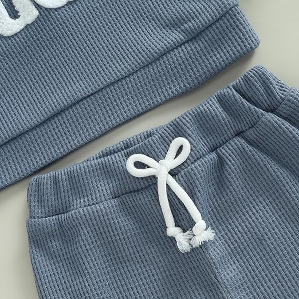 Conjunto de ropa para bebé niño y niña, manga larga, suave, transpirable, unisex, camisa y pantalón, para primavera y otoño, 2 piezas — view 3