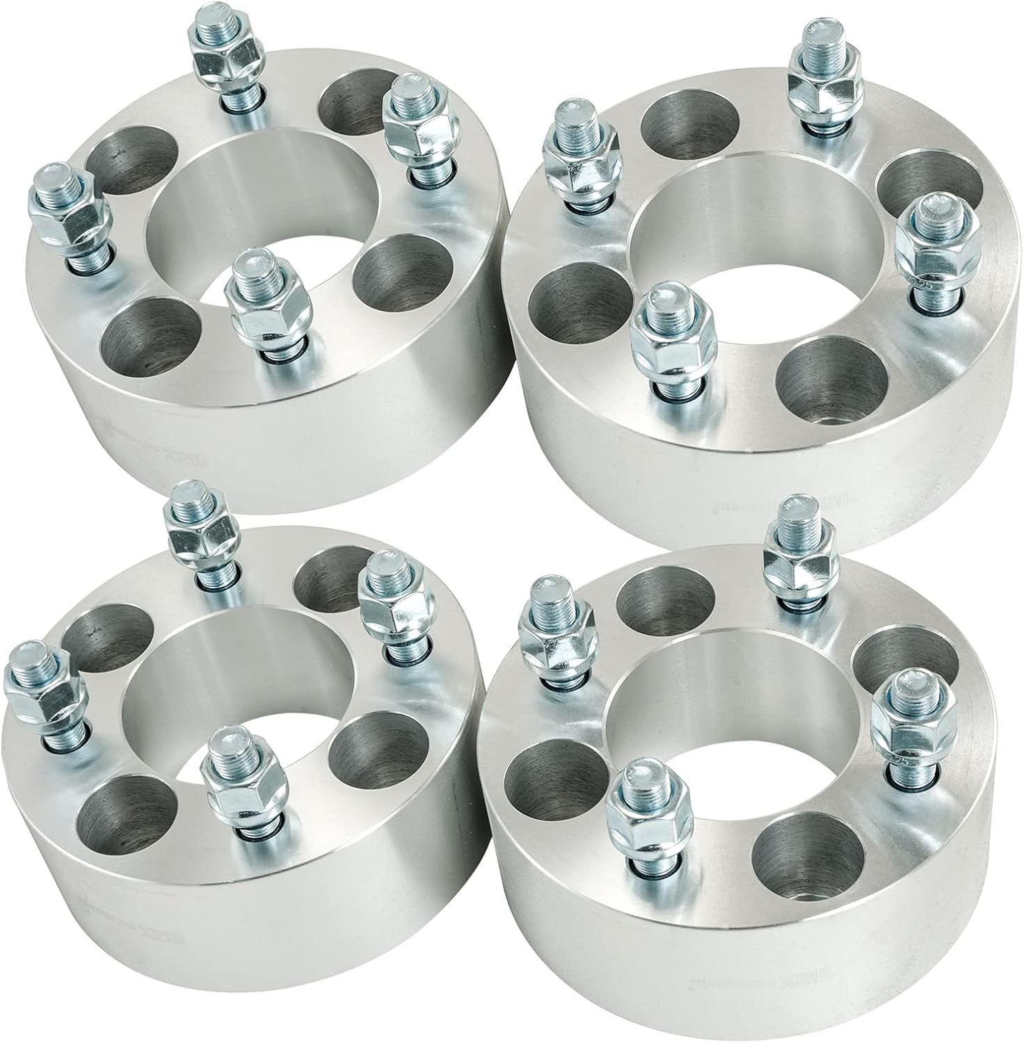 Max Motosports 4pcs 2.0" 4x4 Wheel Spacers Adapters Compatible with Yamaha Golf Cart M12x1.25 Studs