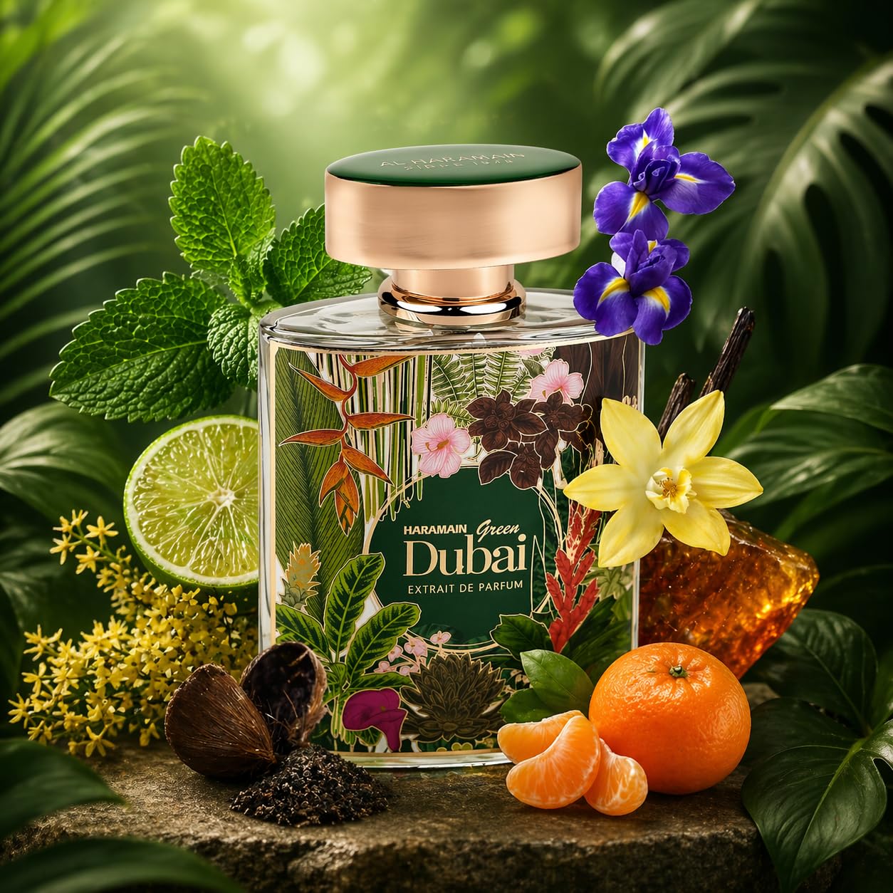 Green Dubai by Al Haramain for Uni Extrait de Parfum Spray, 100 ml