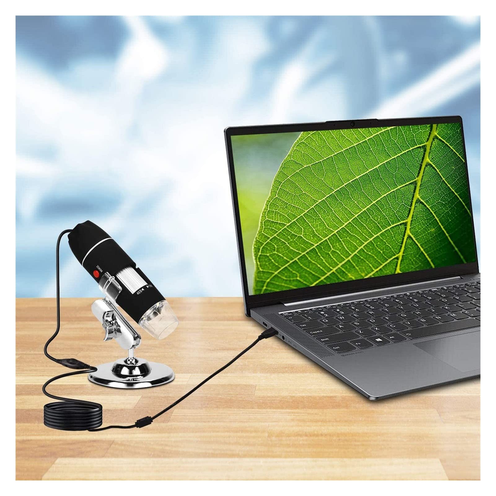 Mikroskop, 40-160. 0x USB. Mikroskop cyfrowy mikroskop mikroskopowy Mikroskop Mikroskopowy Przenośny mikroskop ręczny z 8 DOPROWADZIŁO Na PC.(800X)