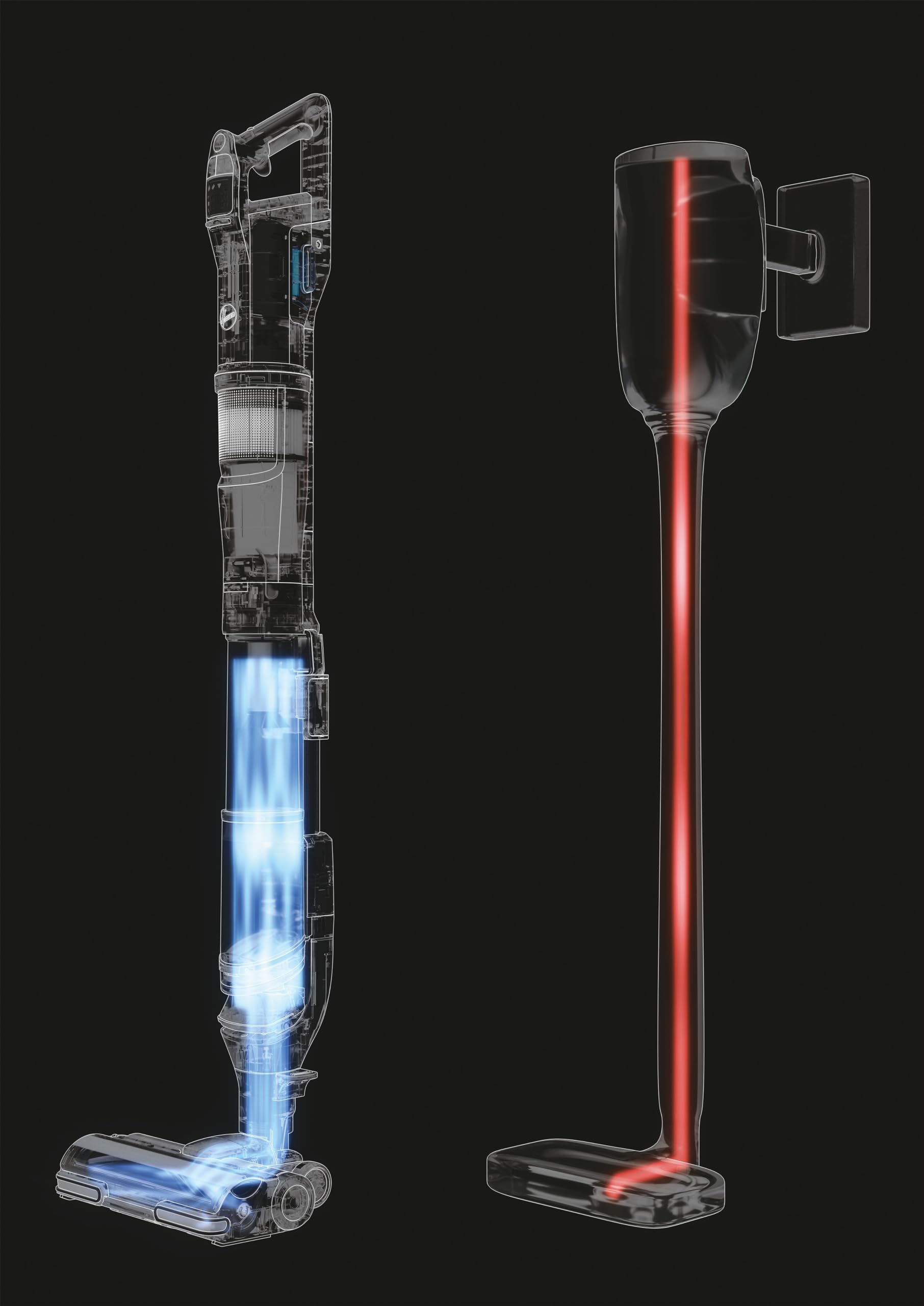 HOOVER HFX odkurzacz akumulatorowy z dyszą do sierści zwierzęcej i diodą LED, odkurzanie do 120 m², bezprzewodowy odkurzacz z CORNER GENIE™ do czyszczenia narożników i krawędzi, z funkcją ANTI-TWIST