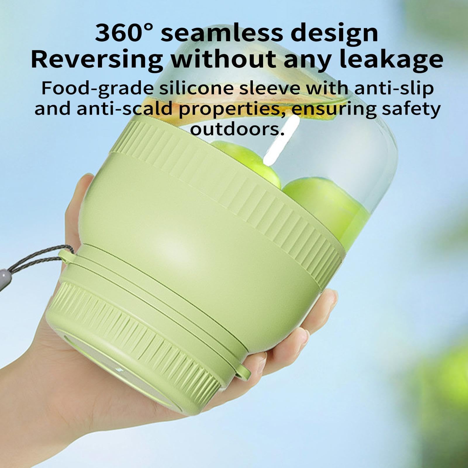 Gobelet Mixeur Portable 500ml Gobelet USB Rechargeable Étanche | Mixeurs Personnels Pour Shakes Café Boissons Aliments Cuisine Extérieur Pique-nique Camping Maison Été