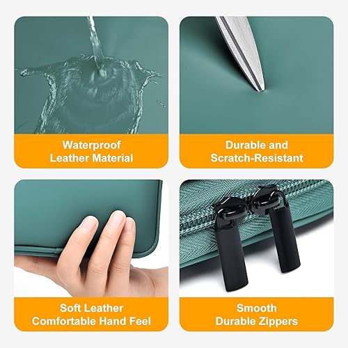 Miniatura 4 de Organizador de cables de cuero para viaje, impermeable, organizador de cables de viaje, portátil, organizador técnico, estuche de viaje para