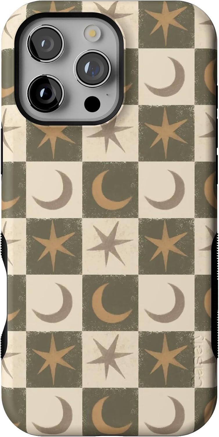 Casely iPhone 16 Pro Max Case | Mystic Moonstar | Green Celestial | Compatible with MagSafe | Bold Protective Design