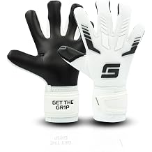 GRIPMODE Children's Goalkeeper Gloves Junior White 2.0 - Goalkeeper Gloves with Large Catching Area - Football Goalkeeper Gloves with 3 mm Griptec Latex for Extra Grip - Size 6