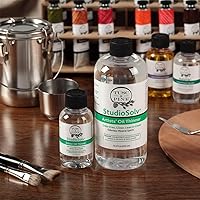 Vista 2 de Tusc & Pine StudioSolv™ Spirits minerales inodoros 33.8 oz (1 litro) - Disolvente espiritual purificado sin olor para aceites adelgazantes