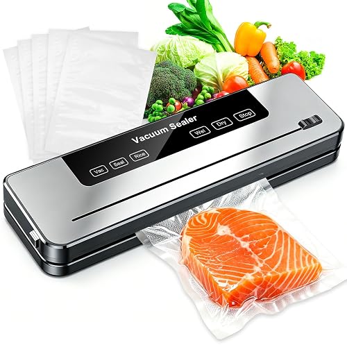 Vacuum Sealer Machine 75KPa Strong Suction White