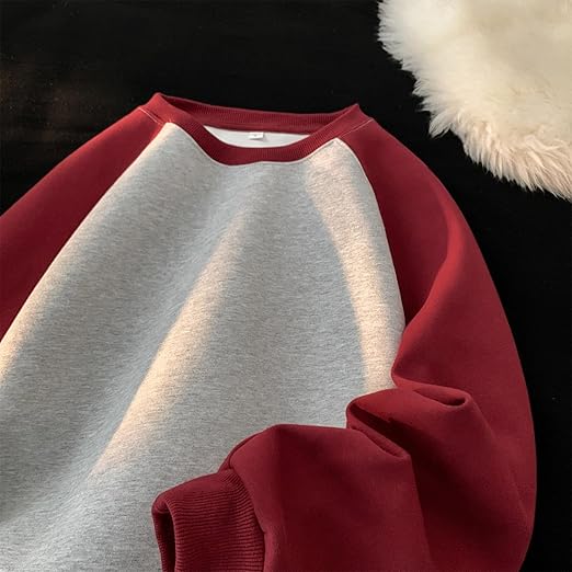 Amazon.com: Men's Color Block Crew Neck Raglan Long Sleeve