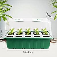 Vista 5 de Sondiko Seed Starter Tray with Soft Silicone Cells, 80 Cells Seedling Trays Seed Startering Kit, 4 Pack Plant Starter Trays with Humidity Dome, Base