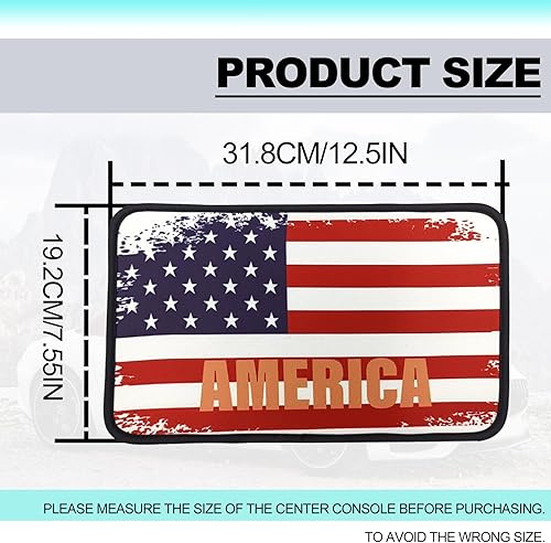 Miniatura 9 de NOTISH Funda para consola central de automóvil, impermeable, protector de caja de asiento para reposabrazos, accesorios de decoración cómodos y