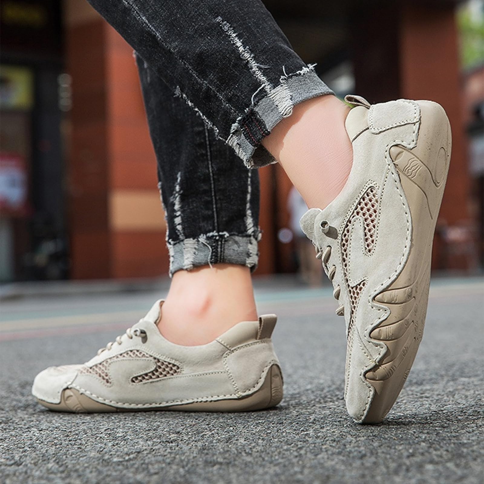 Buty trekkingowe Slip on Mesh Elastyczne sznurowadła | wentylowana siateczka, elastyczne sznurowadła, łatwe zakładanie, krótkie użytkowanie na zewnątrz