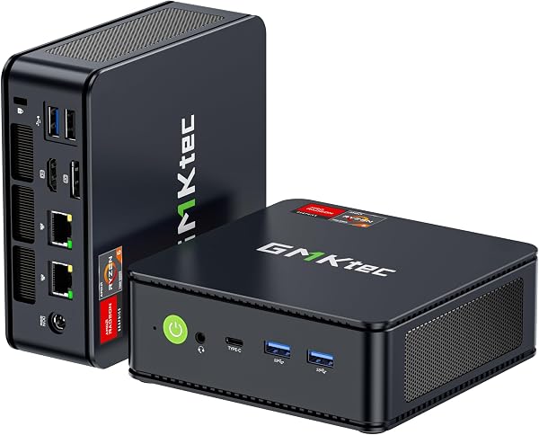 GMKtec M6 Ultra ミニPC 【 AMD Ryzen 5 7640HS, 128GB+8TB 拡張可能 】 (6850U/6800Hより高性能) 8K出力 ミニpc ryzen Mini PC デュアル2.5GbE LAN・WiFi 6E USB4 BT5.2,Win11 Pro搭載,静音設計,オフィス/動画編集/ゲーミング向け 小型パソコン ベアボーン PC OSなし 0+0 - 1
