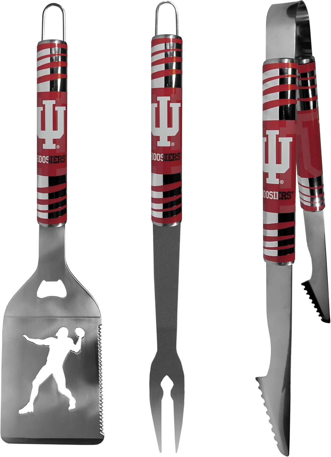 Siskiyou Sports NCAA Indiana Hoosiers 3 pc Tailgater BBQ Tools, One Size, Team Colors