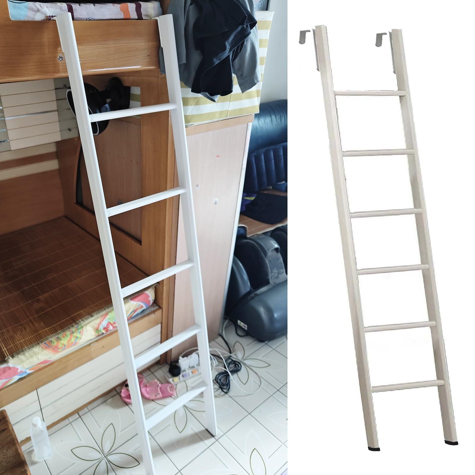 HYLYGFH RV Bed Ladder for Bunk BedsAdjustable Home Ladder 4573in Perfect for RV Cabinets Sturdy & SpaceSaving Design for Easy Access