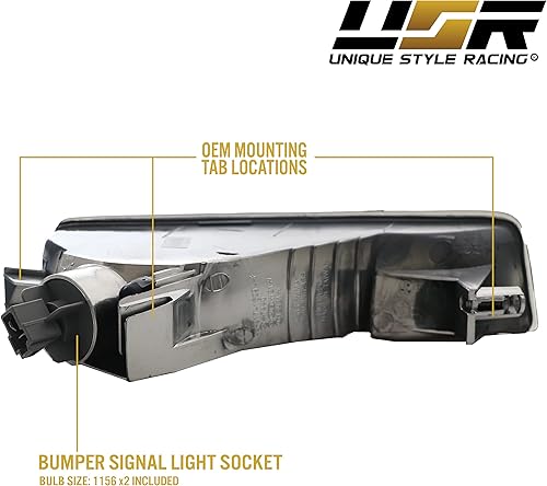 Miniatura 7 de USR DEPO 97-01 Prelude JDM - Juego de faros delanteros con lente transparente (izquierdo + derecho) compatible con Honda Prelude 1997-2001 (2D Coupe)