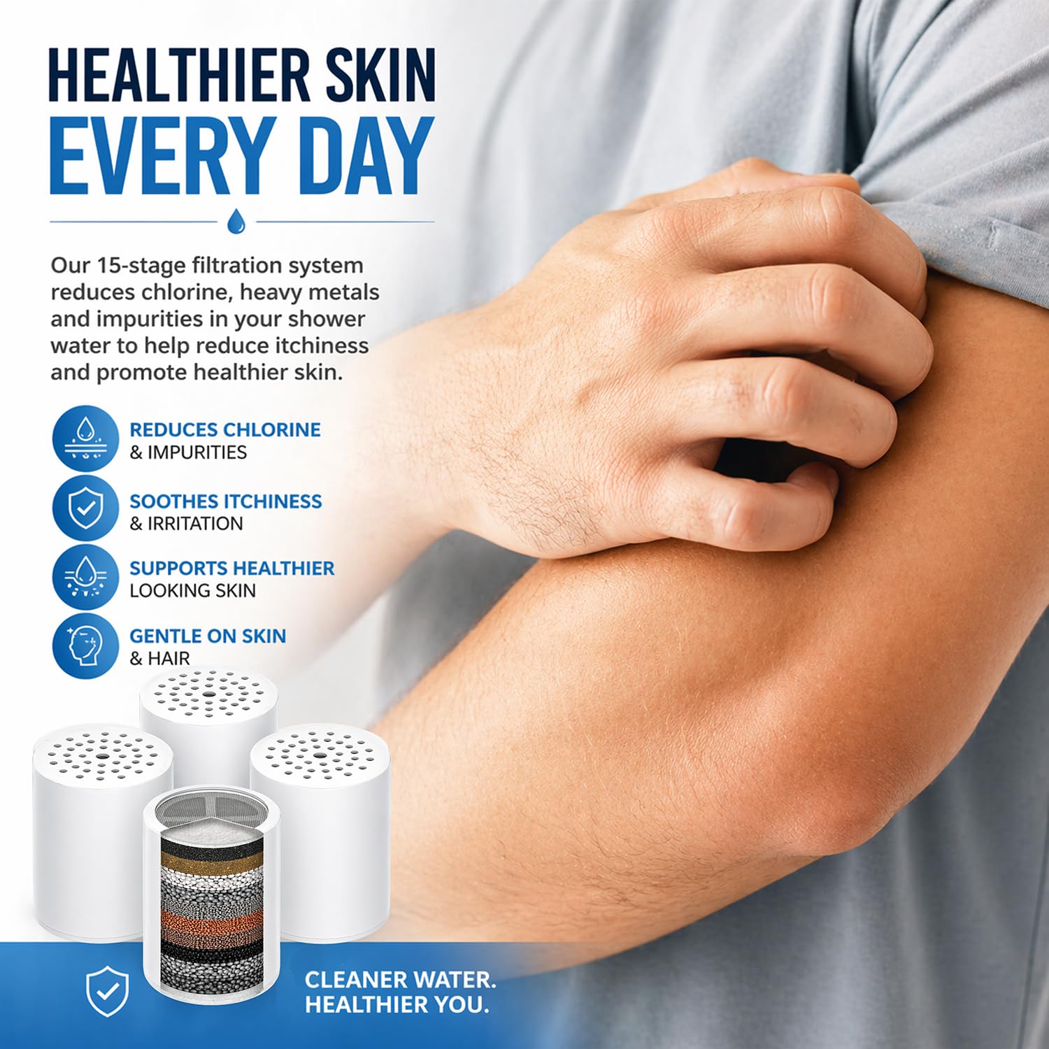 Casaheal Shower Filter - Soften Hard Water -3 Casaheal Shower Filter - Soften Hard Water -3
