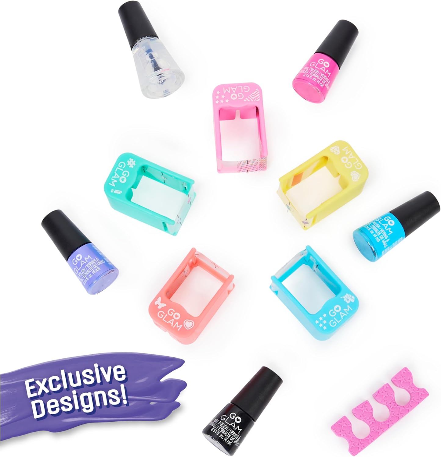 Cool Maker, GO GLAM U-nique Metallic Nail Salon with 200 Icons and Designs, 4 Polishes, Stamper & Dryer, Nail Kit for Girls, Amazon Exclusive