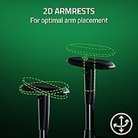 Vista 7 de Razer Iskur V2 X Ergonomic Gaming Chair: Built-in Lumbar Support - Widened Seat - High Density Foam Cushions - Adjustable 152 Degree Recline - 2D