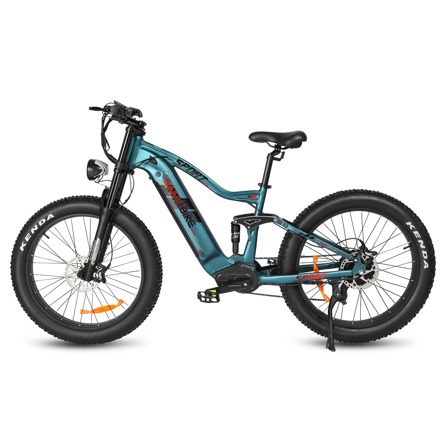 SAMEBIKE Bicicleta Eléctrica de Montaña, Cuadro de Aluminio de 26 Pulgadas, Batería de 48V/17Ah, Motor de Alto Rendimiento, 7 Velocidades