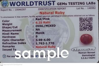 Burma Ruby Gemstone Lab Certified Natural 100 Real Oval Ruby Loose Stone 2.5 Ct