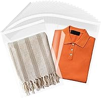 Vista 8 de 50 bolsas de celofán transparentes autosellantes de 10 x 13 pulgadas, para adaptarse a A4, ropa, camisetas, envoltorios decorativos, recuerdos